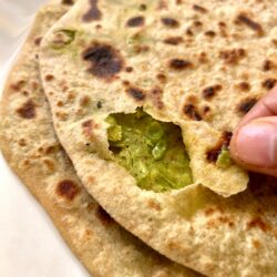 Peas paratha by make potato