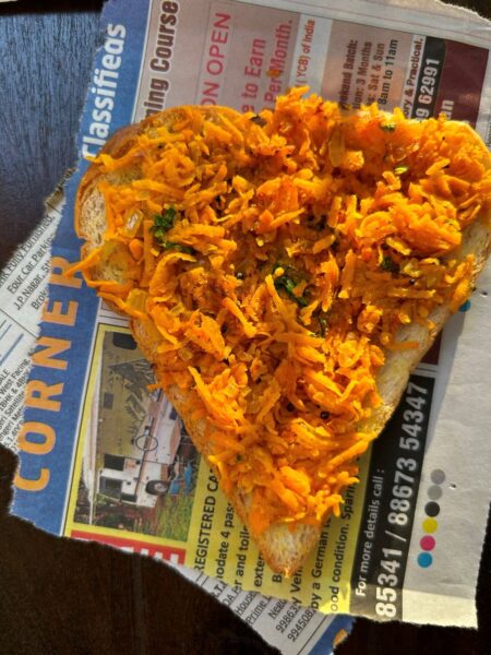 Bakery Style Carrot Bread Toast 