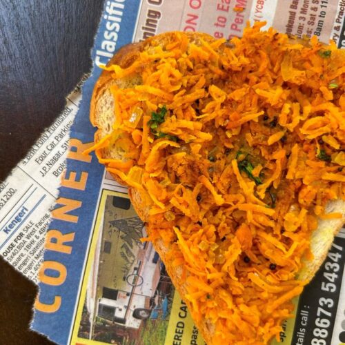 Bakery Style Carrot Bread Toast